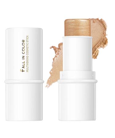 Versatile Makeup Sticks - Versatile Lip Cheek Eye Sticks for Women Girls - Long-Lasting Cream Shadow Highlighter Blusher Stick Shzons Fic-002#