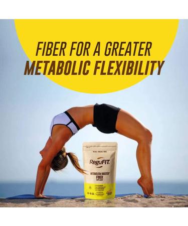 ReguFIT Metabolism Booster Supplement Powder - High Fiber Detox for Digestive Health - Non-GMO Pineapple Flavor - 30 Servings (1 lb) - Buy Online on GoSupps.com