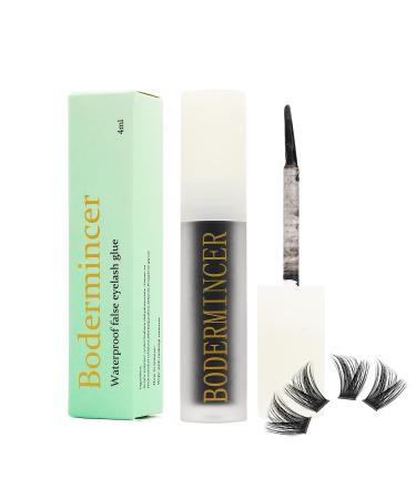 Bodermincer Cluster Lash Liquid Glue Black/Transparent Color (Black) Lash Clusters Glue-Black