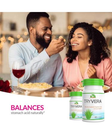 TRYVERA Natural Relief for Indigestion, Acid Reflux, Heartburn, Gas, Bloating & Constipation - Promotes Regularity and Digestive Health - Buy Online on GoSupps.com