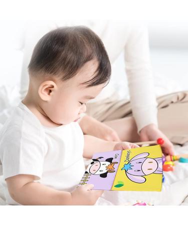 Kumprohu Tummy Time Floor Mirror - Crinkle Cloth Book with Teethers | Black and White Sensory Toys for Infants | High Contrast Developmental Infant Toy - Buy Online on GoSupps.com