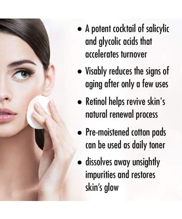 Buy Culmine Extra Strength Facial Cleanser Peel Pads - Exfoliate & Brighten Skin with Salicylic & Glycolic Acid | International Shipping - Buy Online on GoSupps.com