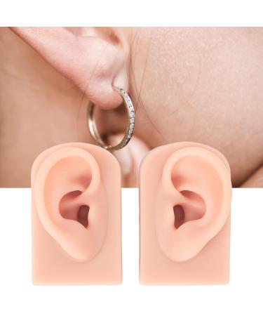 Buy Flexible Piercing Practice Ear Model - 1 Pair Soft Silicone for Doctors & Hospitals (Light Skin Color) - International Shipping Available - Buy Online on GoSupps.com