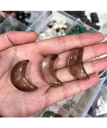 Natural Crystal Rough Natural Smoky Quartz Moon Shaped Crystals Stones for Christmas Decorations 2023 - (Color: 2pcs Size: 30mm) - Buy Online on GoSupps.com