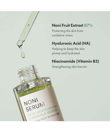 Noni Serum for Deep Moisturizing | Noni + Niacinamide + 5 Ceramides | 2.02 Fl Oz / 60ml - Hydrate & Revitalize Your Skin - Buy Online on GoSupps.com