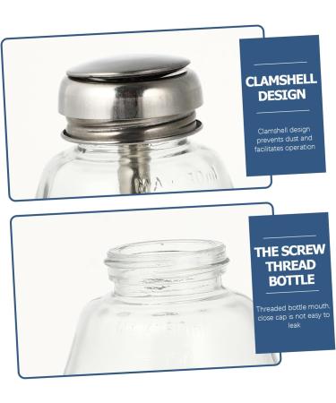 minkissy Nail liquid dispenser Cleaning Solution Bottle Empty Bottle Liquid Bottle Liquid Holder Liquid Container Manicure Bottle nail Glass Stainless Steel - Buy Online on GoSupps.com