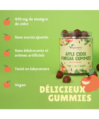 Apple Cider Vinegar Gummies | 94 Keto Gummies | No Added Sugars & Vegan | Digestion + Glycemia | Vegavero  - Buy Online on GoSupps.com