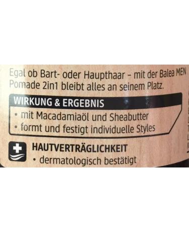 Balea MEN 2in1 Pomade for Beard & Hair - 100ml | Best Hair & Beard Care International Shipping - Buy Online on GoSupps.com