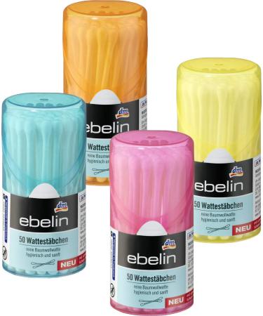 eBelin Cotton Swabs Travel Box - 50 Soft Durable Swabs for On-the-Go Care | International Shipping Available - Buy Online on GoSupps.com