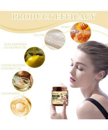 Fengyang Pure Tallow Balm Original Anti-wrinkle Honey Balm Organic Tallow for Skin Care Moisturizing Cream Made from Beef Tallow and Raw Honey Natural Lotion - Buy Online on GoSupps.com