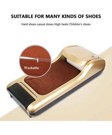 Automatic Shoe Film Machine Foot-Operated self-Wearing Shoe Cover Dispenser with Disposable 1 roll of Shoe Film for Home Hotels Factories Laboratory Can be Used 600 Times Gold - Buy Online on GoSupps.com
