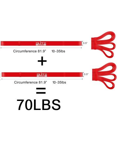 Set of 2 Pull Up Assist Bands Resistance Bands - Exercise Loop Band for Body Stretching Mobility Powerlifting Resistance Training (2 Pink) - Buy Online on GoSupps.com