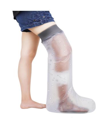 Waterproof Leg Cast Cover for Shower Bath Adult Full Leg Cast Shower Protector to Keep Wounds Bandages Dry Watertight Seal Cast Cover Leg for Knee Foot Ankle Toe Surgery No Mark on Skin Reusable Adult Long Leg - Buy Online on GoSupps.com