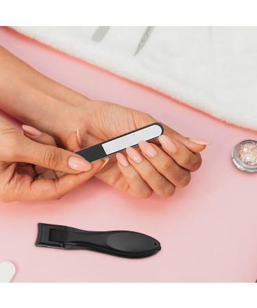 Acunny Toenail Clippers Toenail Clippers for Fingers | Small Nail Clippers Stainless Steel Nail Clippers for Large Nails Wide Mouth Jaw Nail Clippers with Nail File Black - Buy Online on GoSupps.com