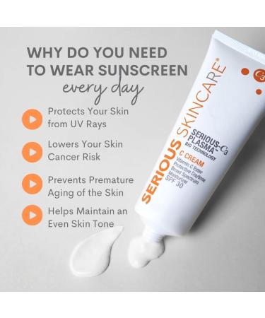 Serious Skincare Serious-C3 Plasma Vitamin C Day Trio | C Cream SPF 30 Vitamin C Serum & C-Eye Treatment for Radiant Skin - Buy Online on GoSupps.com