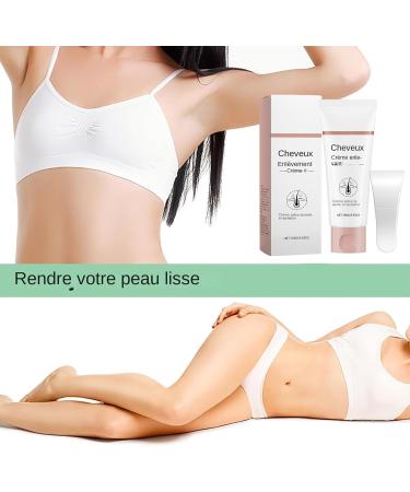 Facial Hair Removal Cream 120ml 1-Pack with Silicone Spatula - Gentle Hair Removal - For Women: Face Arms Underarms Bikini Line Legs and Other Areas - Buy Online on GoSupps.com