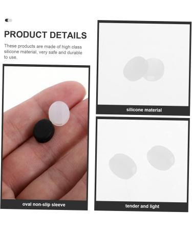 UONLYTECH 80 STK Anti-Slip Cover for Glasses | Silicone Handles & Ear Brass Tools | Slipproof Gel Sock Clip - Oval 1.4x0.6 | International Shipping Available - Buy Online on GoSupps.com