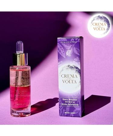 CremaunaVolta Biphasic serum with vitamin E vitamin B12 complex of 5 hyaluronic acids sunflower seed oil 30 ml - Buy Online on GoSupps.com