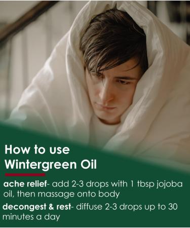 Wintergreen Essential Oil 16 fl oz - 100% Pure & Uncut Aluminum Bottle | GreenHealth - Shop Internationally - Buy Online on GoSupps.com