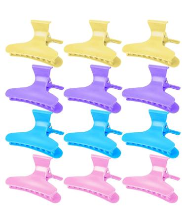 LPNALJL 12 Pieces Butterfly Hair Clips Hair Claw Clamps Set for Hair Salon Cutting  Styling  Hair styling Hair Accessories for Women