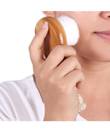 5 Pack Dry Brushing Body Brush Set for Glowing Skin - Boar Bristle, Long Handle & Face Cleansing Brush (Brown) - Buy Online on GoSupps.com