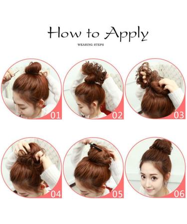 Fashion Tousled Hair Extensions Hairpiece Scrunchie Straight Elastic updo Scrunchy BUN Brown Blonde Instant Ponytail wig Hairdo Ash Blonde - Buy Online on GoSupps.com