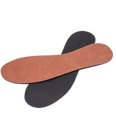 Unisex Natural Leather Insoles - Thin & Soft - Size 8 Women/6 Men - Comfort & Support - Buy Online on GoSupps.com