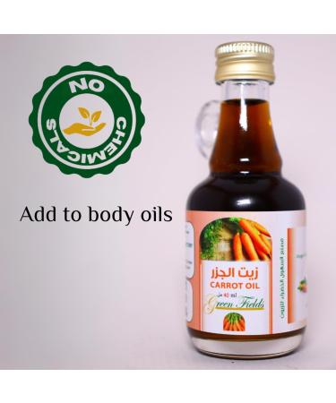 Buy Green Fields Cold Pressed Carrot Seed Oil 40ml - Natural Skin Rejuvenator Rich in Vitamins & Antioxidants for Global Shipping - Buy Online on GoSupps.com