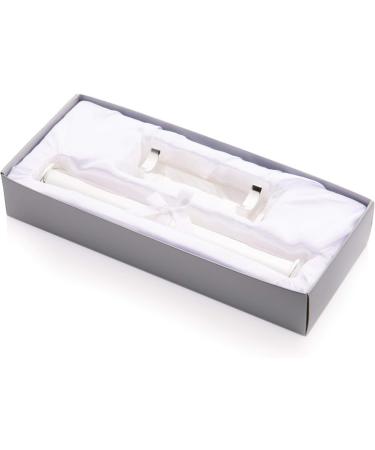Personalised Silver Plated Christening Certificate Holder | Custom Engraved Gift with Stand & Box - Buy Online on GoSupps.com