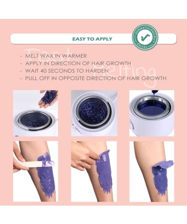 Coarse Hair Removal Kit: 2.2 lb. Hard Wax Beads - 10 Pack Depilatory Wax Beans for Face, Eyebrow, Body - Includes Spatulas - Ideal for Any Wax Warmer - Buy Online on GoSupps.com