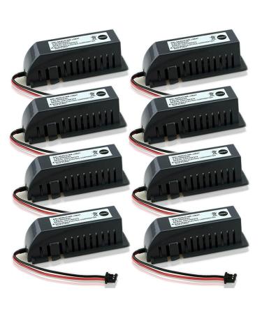 (8 Pack) 2000mAh 3.6V MR-J3BAT PLC Non-Rechargeable Li-ion Battery for ER6VC119A/B MELSERVO MR70 with Black Plug