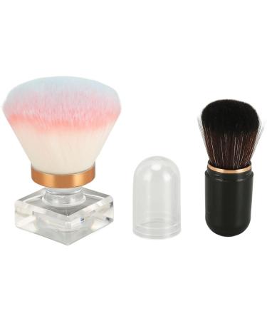 Black Capsule Makeup Brush Set Blue White Round Base Shape Synthetic Fibre Makeup Brush Stylish for Daily - Buy Online on GoSupps.com