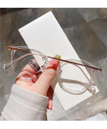 Parwana Round Reading Glasses - Stylish Anti-Blue Light Readers for Men & Women - Glare-Free +100 White - Buy Online on GoSupps.com