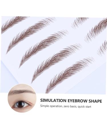 Gogogmee 4pcs Eyebrow Stickers Makeup Stickers False Eyebrows 6d Hair-like Eyebrows Stickers Transfer Paper - Buy Online on GoSupps.com