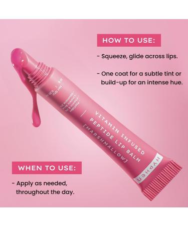 Hyphen Vitamin-Infused Peptide Tinted Lip Balm - Marshmallow | 24 Hrs Moisturization | Hydrates Plumps & Repairs Moisture Barrier | Lip Balm for Women | Peptide Lip Balm |- 10g - Buy Online on GoSupps.com