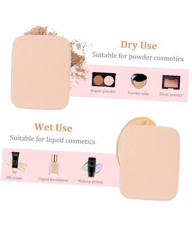 Buy FRCOLOR 2pcs Wet & Dry Powder Puff - Dual Purpose Makeup Sponge for Flawless Complexion - Travel-Friendly Foundation Pads - Buy Online on GoSupps.com
