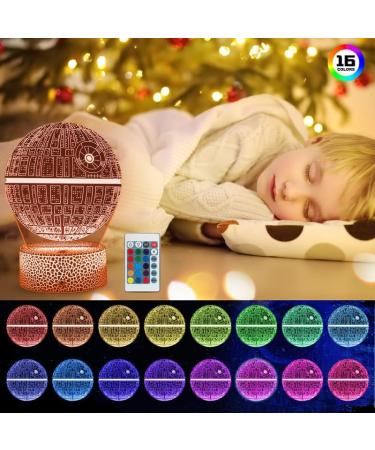 Cenove Star Wars 3D Lamp - LED Illusion Night Light with 16 Color Change & 4 Patterns | Perfect Birthday & Christmas Gifts for Kids Boys and Men Fans - Buy Online on GoSupps.com
