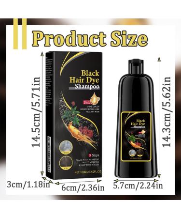 Teegxddy Black Hair Dye Shampoo Natural Hair Color Shampoo Can Cover Gray Hair Herbal Ingredients It is a Gift for Parents Black - Buy Online on GoSupps.com
