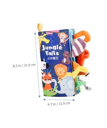 SECFOU Cloth Book Stroller Accessories - Crinkle Paper Book with Touch and Feel Fabric - Baby Bath and Stroller Accessory for Interactive Learning - Buy Online on GoSupps.com