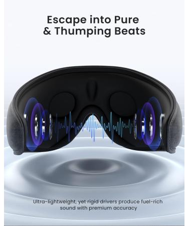 RENPHO EyeSnooze Sleep Mask with Bluetooth Headphones - Ultra Soft 3D Blackout Eye Mask for Side Sleepers, Men - Comfort Night Eye Mask - Fathers Day & Graduation Gifts - Buy Online on GoSupps.com