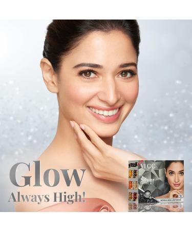 VLCC Natural Silver Facial Kit - Salon Quality Facial at Home | 6 Easy Steps | Cleanser Scrub Cream & More | 2.12 Oz/60g - International Shipping - Buy Online on GoSupps.com