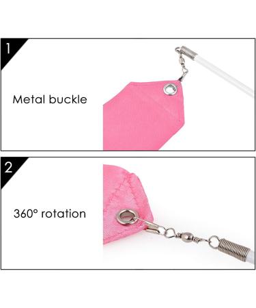 Dance Ribbons with Wands - 4 Yards Long Rhythmic Gymnastics Streamer for Kids - Pink - Buy Online on GoSupps.com