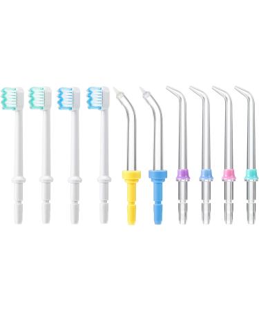10 Pieces Replacement Tips Compatible with Water Flosser WP-100, WP-100W, WP-260 and More, Includes Classic Jet Tips, Brush Tips and Pocket Tips - Buy Online on GoSupps.com