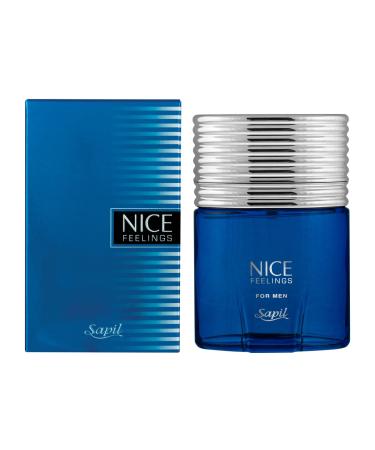 Sapil Nice Feelings Blue Perfume for Men - Long-lasting Dubai Perfume Aromatic Aquatic EDT Spray 2.5 Oz (75 ml) - Arabic Cologne for Daily Use - Buy Online on GoSupps.com