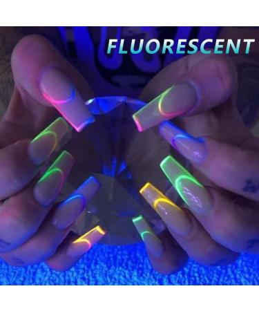12 Colors Glow in The Dark Powder - Luminous Neon Pigment for Nail Art & Resin Craft - Buy Online on GoSupps.com