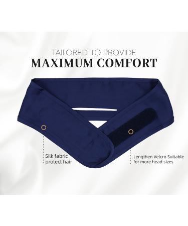 Silk Spa Headband for Face Washing & Hair Wrapping | Adjustable Ponytail Wrap for Women & Girls | 100% Mulberry Silk | Purple - Buy Online on GoSupps.com