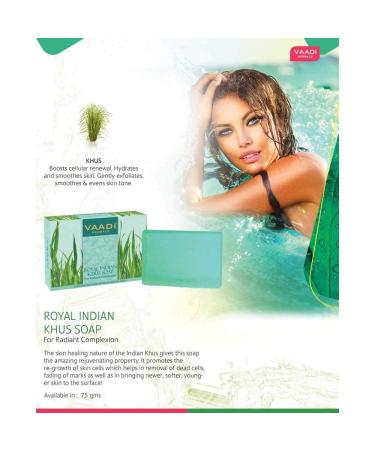 Buy Handmade Vetiver Soap - 100% Pure Essential Oils - All Natural Herbal Soap - Royal Indian Khus Bar Soap - Pack of 3 (8 Ounces - Buy Online on GoSupps.com