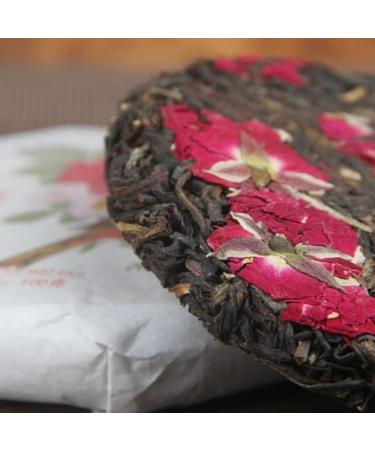 HQZM Yunnan Flower Fruit Honey Fragrance 100g Old Tree Sun Dried Red Black Tea Rose Puerh Tea - Buy Online on GoSupps.com