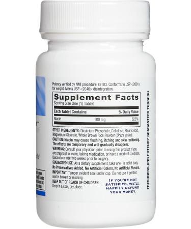 Rite Aid Niacin 100mg - Vitamin B3 Supplement 100 Tablets - Buy Online on GoSupps.com