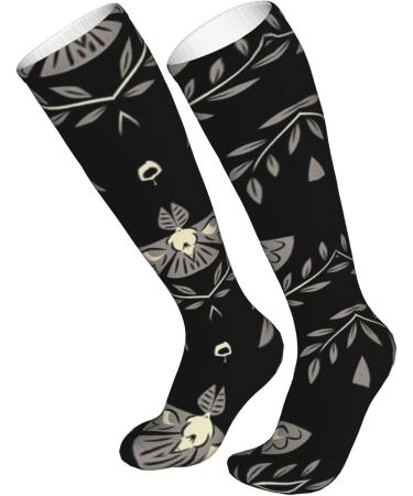 Spooky Moth Compression Socks for Women & Men - 15-20 mmHg Support for Running & Cycling | Boost Circulation & Performance - Buy Online on GoSupps.com